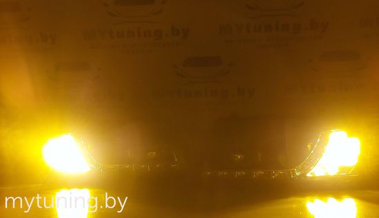 Передние фары VW Passat B5 daylight black