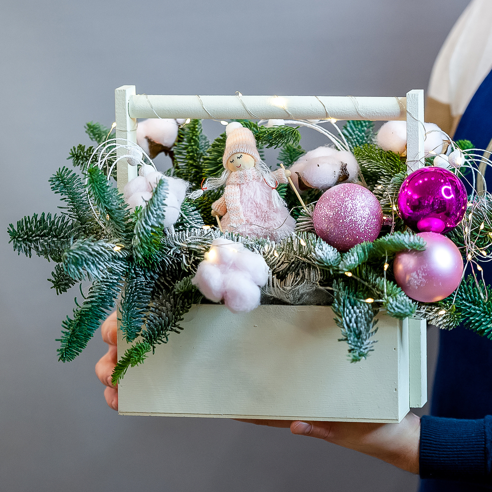 Нобилис в деревянном ящике