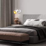 Настенный светильник 1x40Вт E14, металл, белый/золото