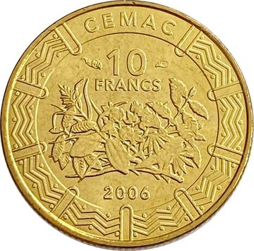 10 франков 2006 Центральная Африка (BEAC)
