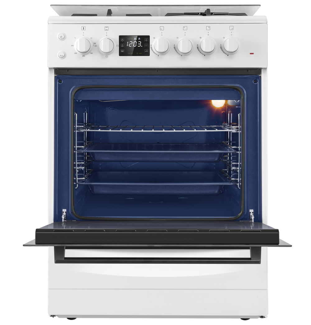 Газовая плита с электрической духовкой MAUNFELD MGC60ECW05