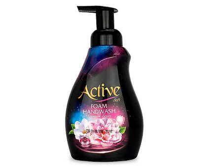ACTIVE ИРАН / Пенка-мыло для рук "Черный бриллиант", дозатор, 500 мл х 12