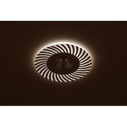 DK LD32 WH Светильник ЭРА декор cо светодиодной подсветкой MR16, 220V, max 11W, белый | Встраиваемые LED светильники