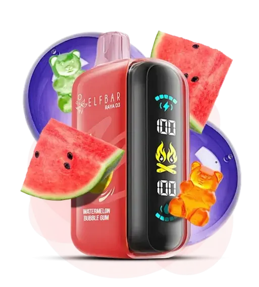 ELF BAR RAYA D3 - Watermelon Bubble Gum (5% nic)