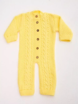 вязаный комбинезон для новорожденных