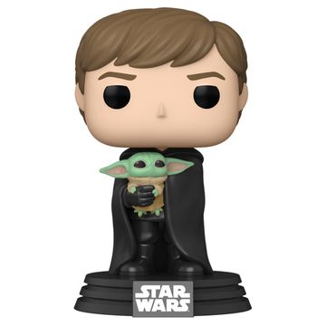 Фигурка Funko POP! Bobble Star Wars Mandalorian Luke Skywalker with Grogu (482) 58290