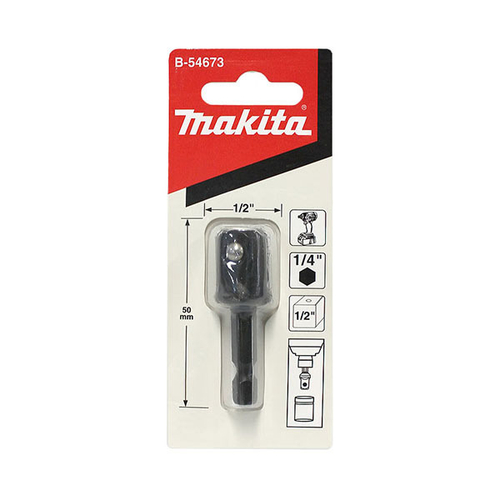 Адаптер шестигранник 1/4" на квадрат 1/2" Makita B-54673