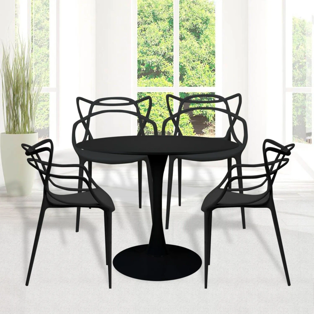 Стол Bradex Home Tulip диам.100см, черный