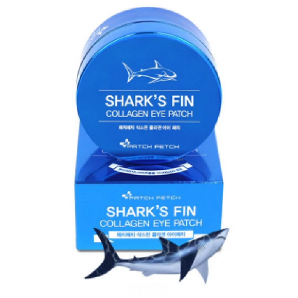 Patch Fetch Shark's Fin Collagen Eye Patch омолаживающие патчи для глаз с экстрактом акульего хряща