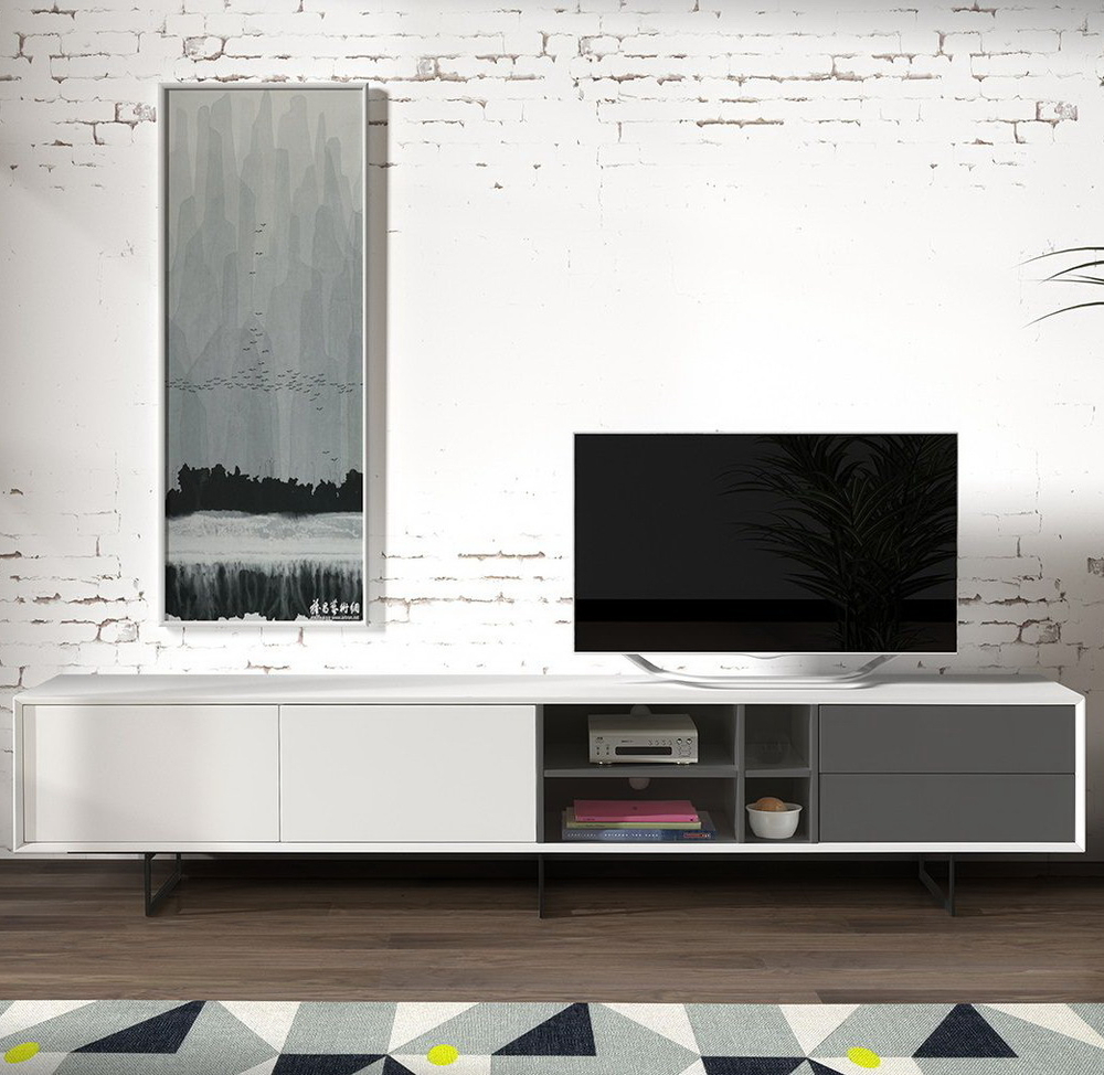 ТВ тумба DUPEN TV-130 белая (white)