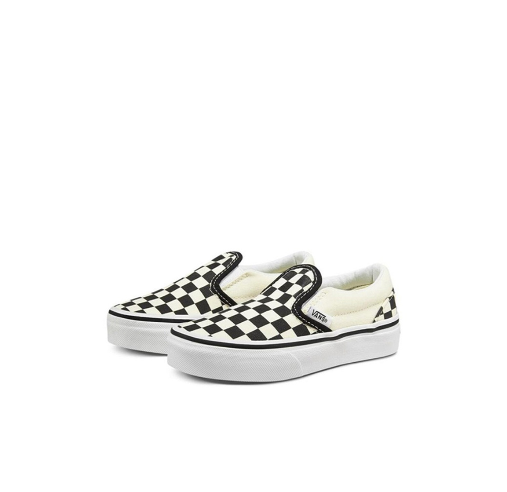 Детские слипоны Vans Classic Slip-On 'Black Off White' VN000ZBUEO1