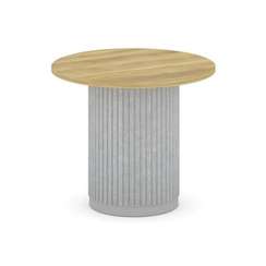 Felto Стол переговорный круглый D=900 PR.C.SPRG-004.D Дуб Винченцо/Металл Серый/Зимний Лес 900*900*7