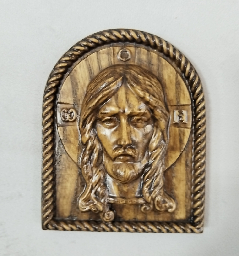 Деревянная икона "СПАС НЕРУКОТВОРНЫЙ"