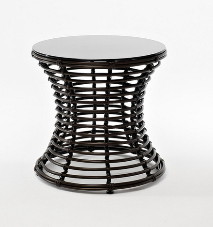 "Парма" кофейный столик из искусственного ротанга, цвет бронзовый