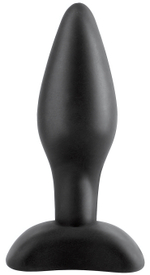 Силиконовая анальная пробка для начинающих (Цвет: черный)
