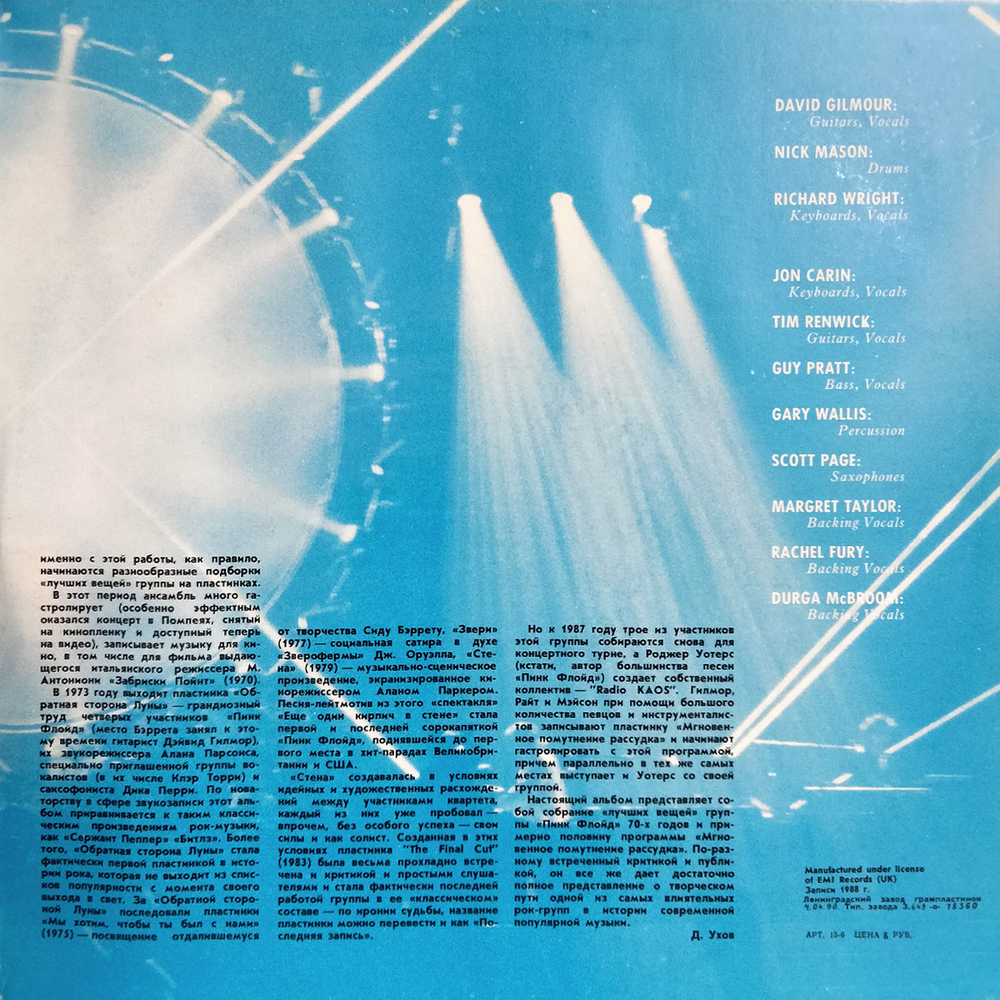 Pink Floyd / Delicate Sound Of Thunder (2LP)