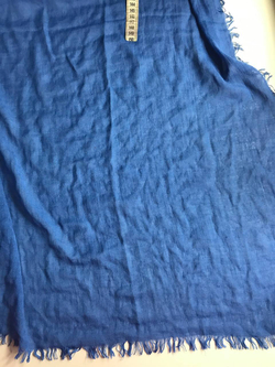 Палантин летний, в красивом небесно-синем оттенке