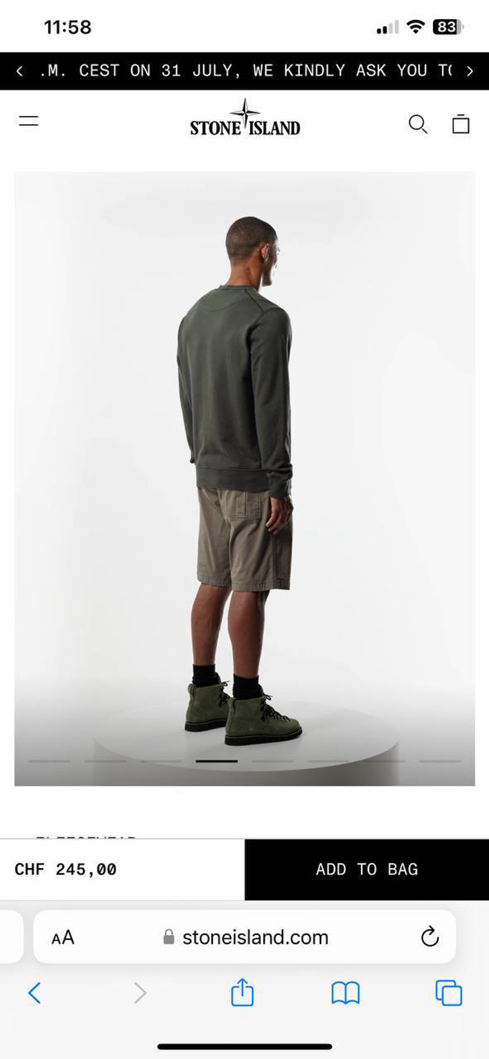 Свитшот Stone Island