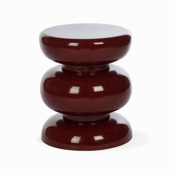 Кофейный столик Prosper Ø35х41 см, бордовый глянец