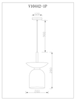 Светильник подвесной Moderli V11553-1P Lecce