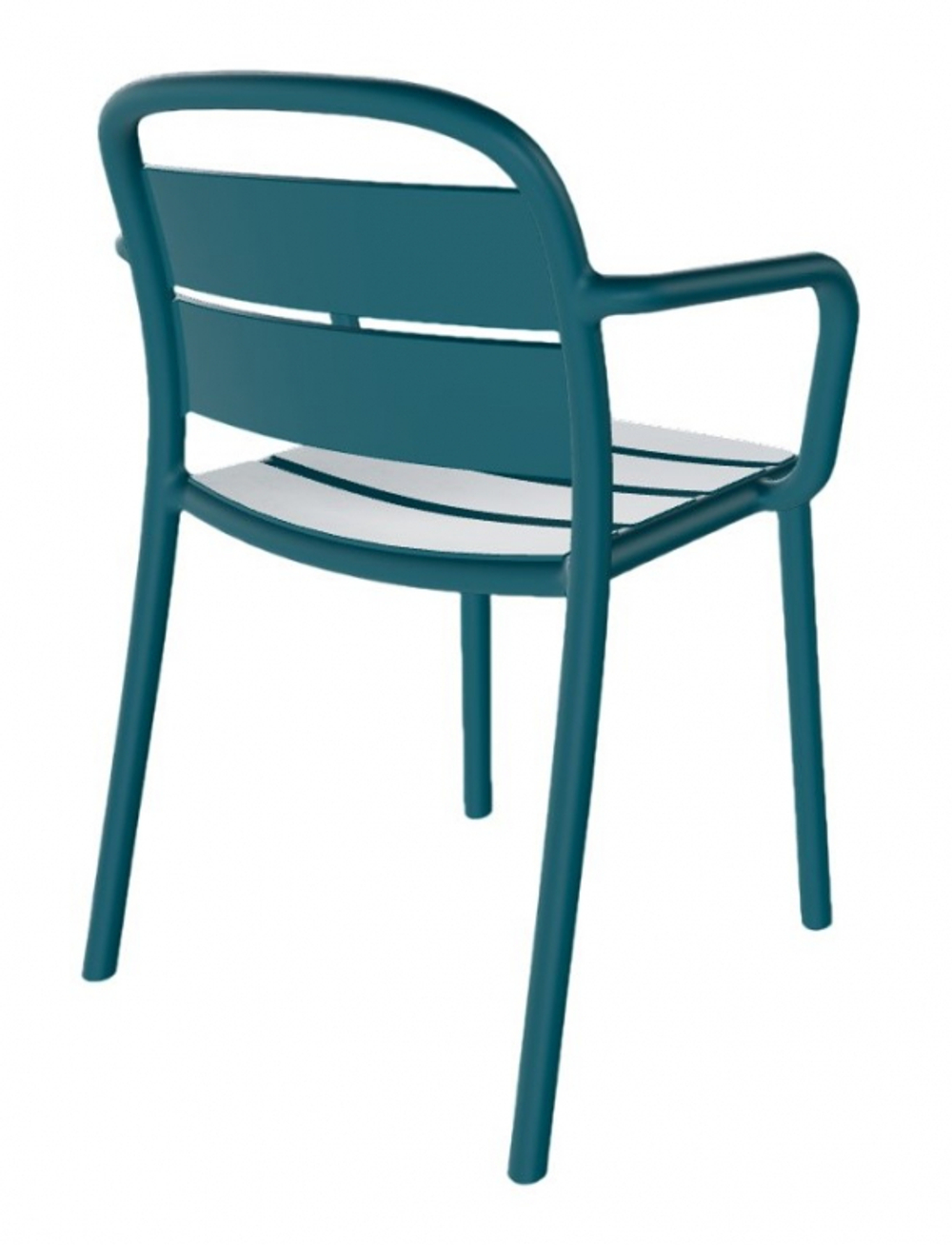 Кресло пластиковое Papatya Balat-K, мраморное море