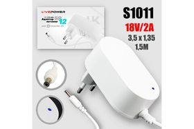 Блок питания Live-Power для VK Капсула 18V SP12 18V/2A (3,5*1,35) кабель 1,5м White