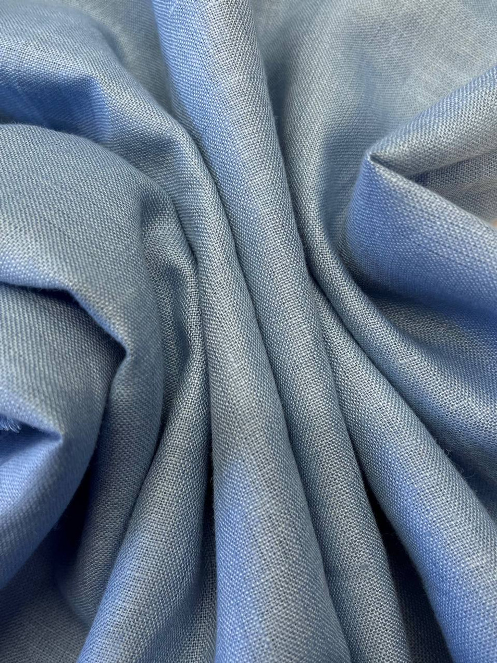 Лен Tessuti Pandolfi голубой