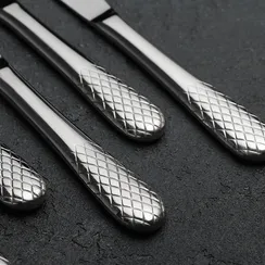 Набор ножей столовых «Юлия Высоцкая», h=22 см, 6 шт, цвет серебряный