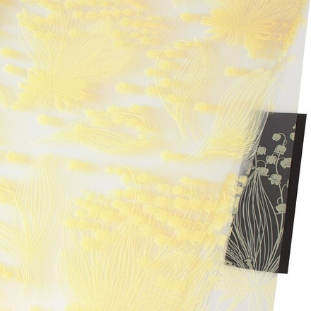 Пленка ЛИСТ "Цветы", 58х58см (20шт) Светло-желтый