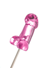 Набор из 2 мини-леденцов в форме члена со вкусом айриш крим (Цвет: розовый)