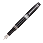 Перьевая ручка Aurora Optima Resina Black CT, перо — F, в подарочной коробке