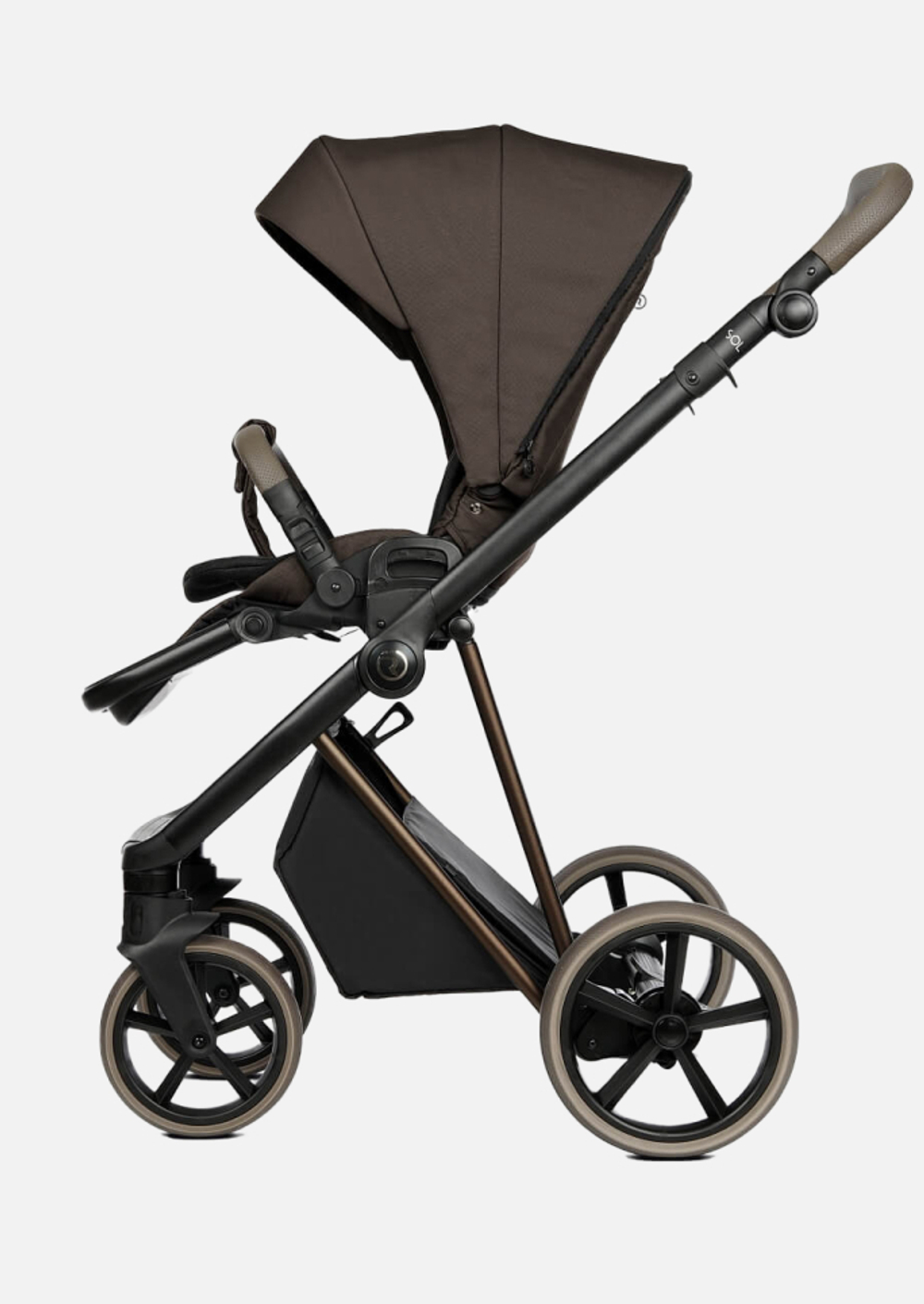 Roan Коляска 2 в 1 Sol Luxury Turkish Coffe Bronze