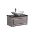 Тумба подвесная Sancos Very, Doha Soft 790х445х406, под столешницу с отверстием под смеситель, цвет Black Sky