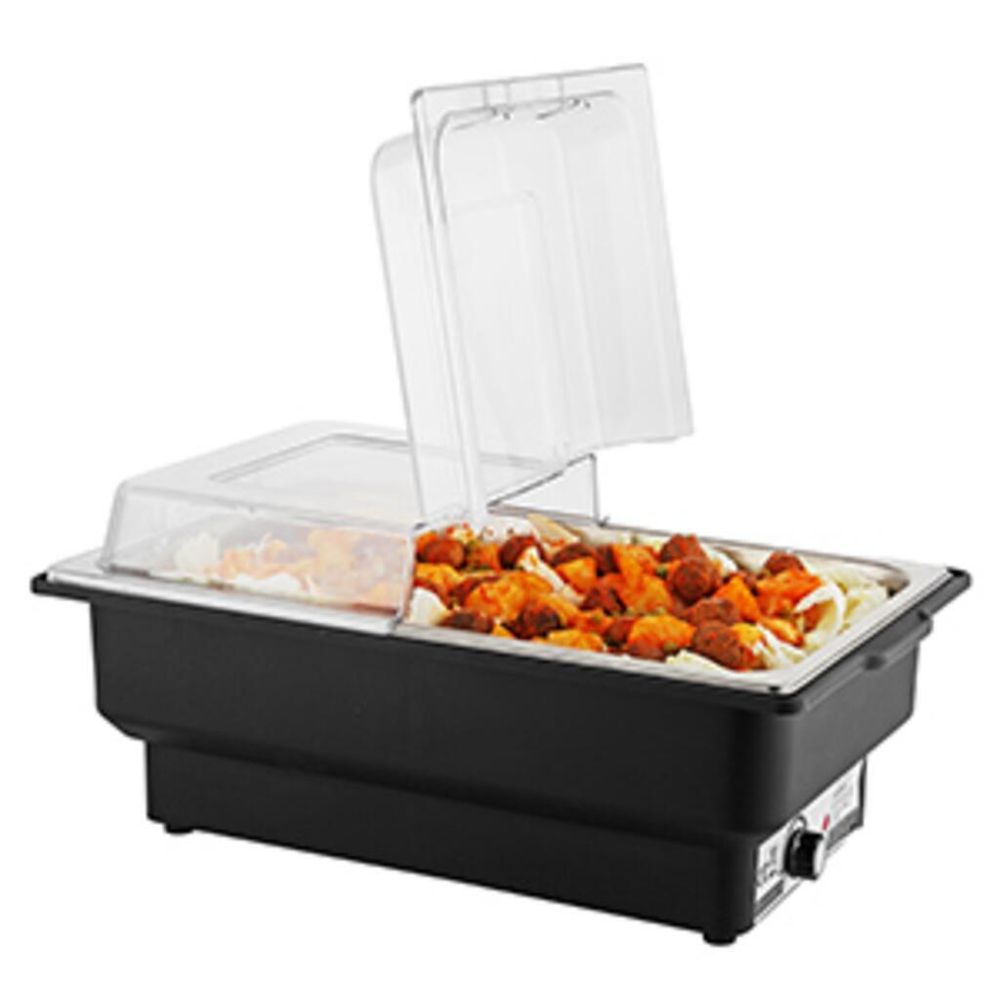 Мармит электрический 13,5 л 1/1*100 с откидной крышкой поликарбонат, нерж.   SUNNEX