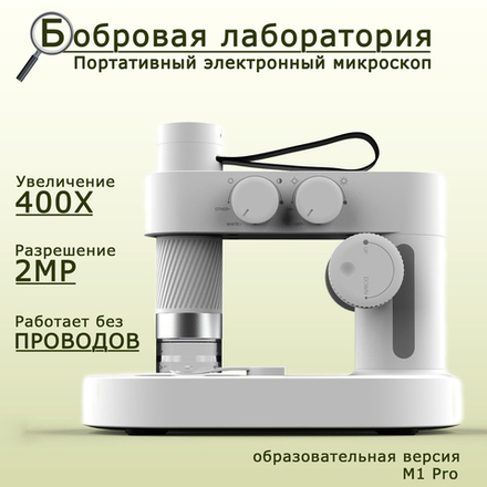Портативный электронный микроскоп Бобровая лаборатория стандарт