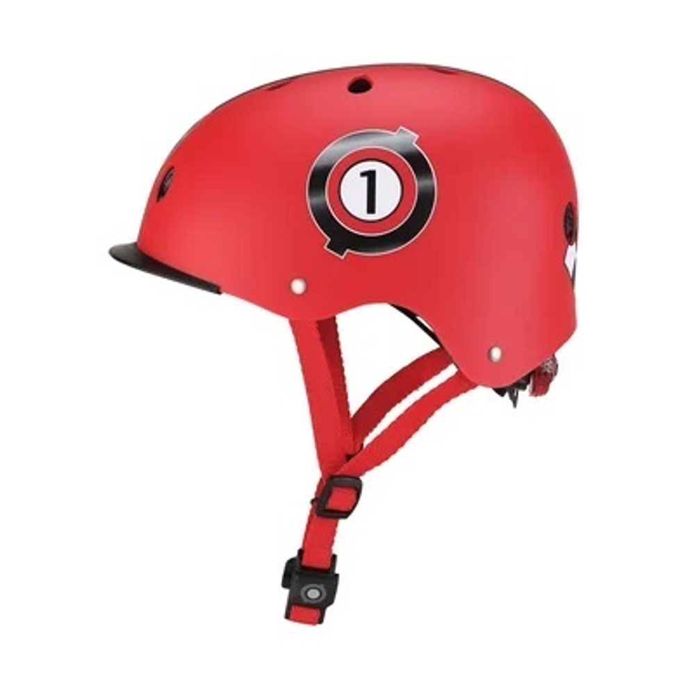 Шлем детский Globber Elite Lights XS/S (48-53CM) красный