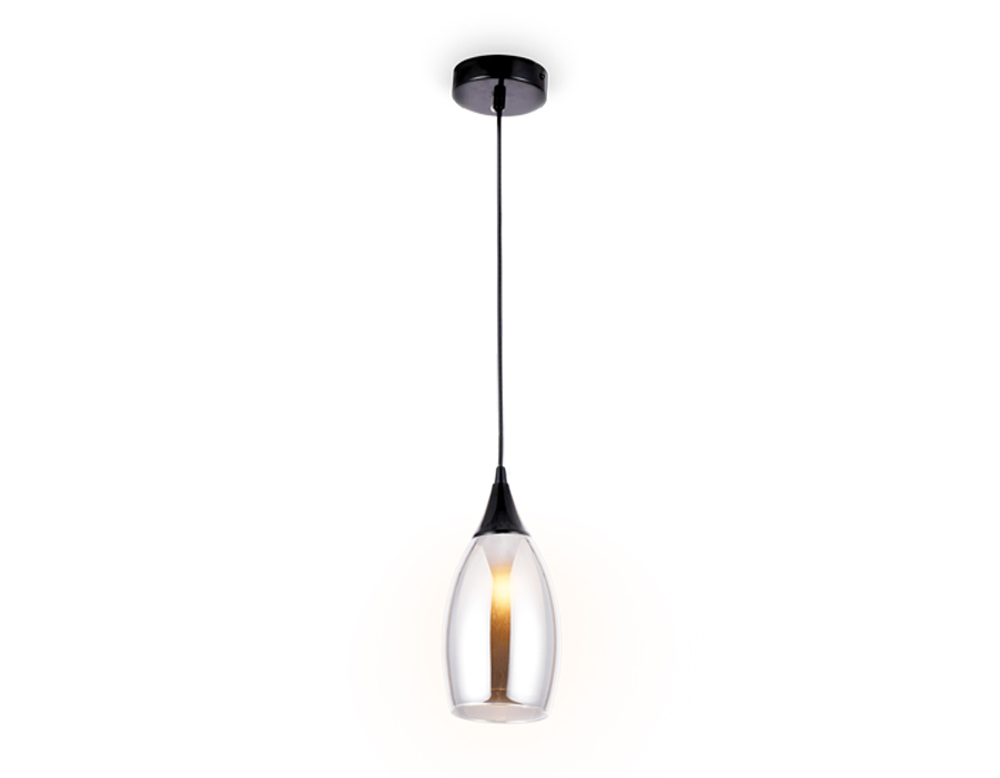 Подвесной светильник TR3544 BK/SM черный/дымчатый E14 max 40W D130*1000