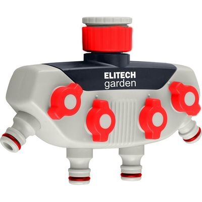 Распределитель потоков ELITECH Garden 4-х канальный 3/4" 1"   HF 002