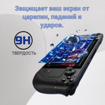 Матовое защитное стекло JSAUX для Steam Deck LCD/OLED (2 шт), антибликовое, олеофобное, твёрдость 9H, с полным покрытием всей площади экрана консоли - GP0110