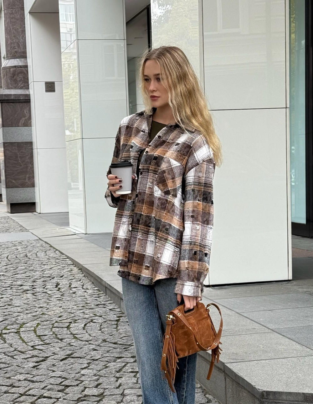 Рубашка в клетку Joleen