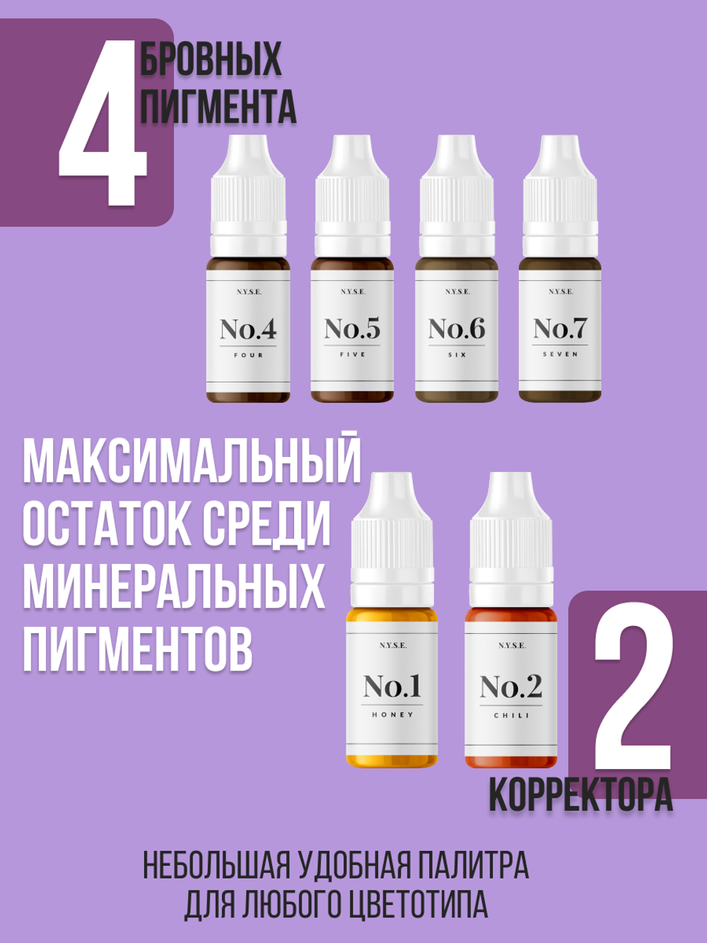 Сет минеральных пигментов N.Y.S.E. Алена Пестова