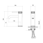 Смеситель для раковины Timo Saona 2461/17F Золото матовое