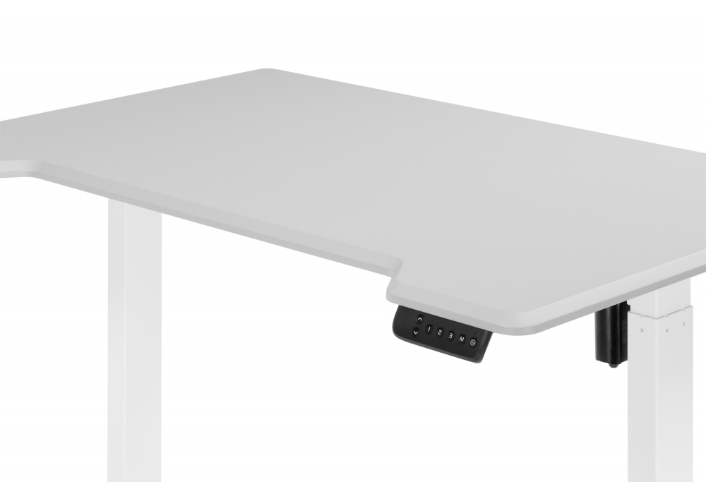 Компьютерный стол Woodville Маркос 140х80 тауп, белый, ножки белые