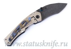 Нож Dwaine Carrillo Tunnel Ratt Damascus Magnum Кастомфотография - 4