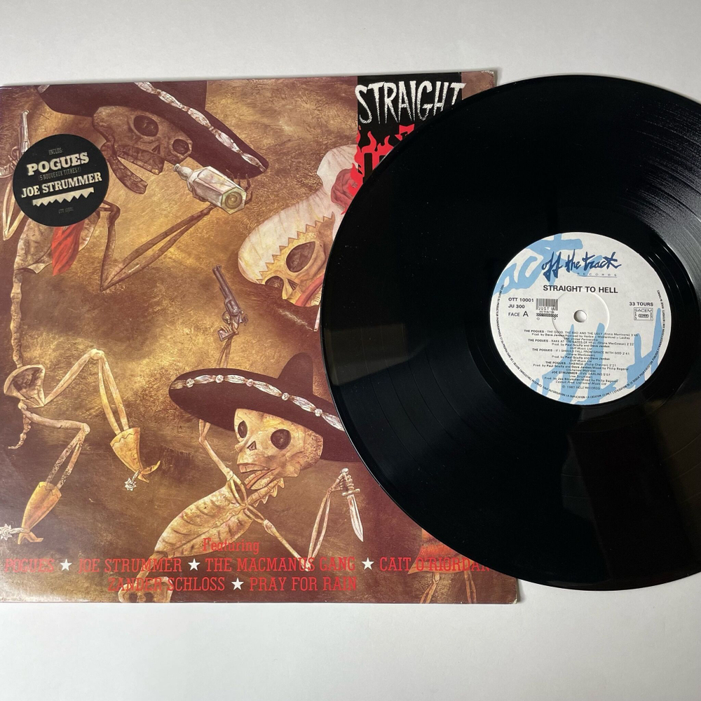 Винтажная виниловая пластинка LP Soundtrack Straight To Hell Прямо В Ад (Франция 1987)