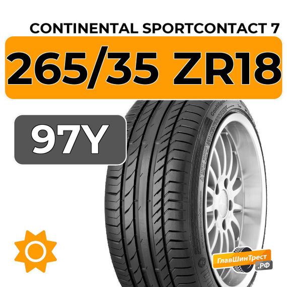 Continental SportContact 7 265/35 ZR18 97Y XL
