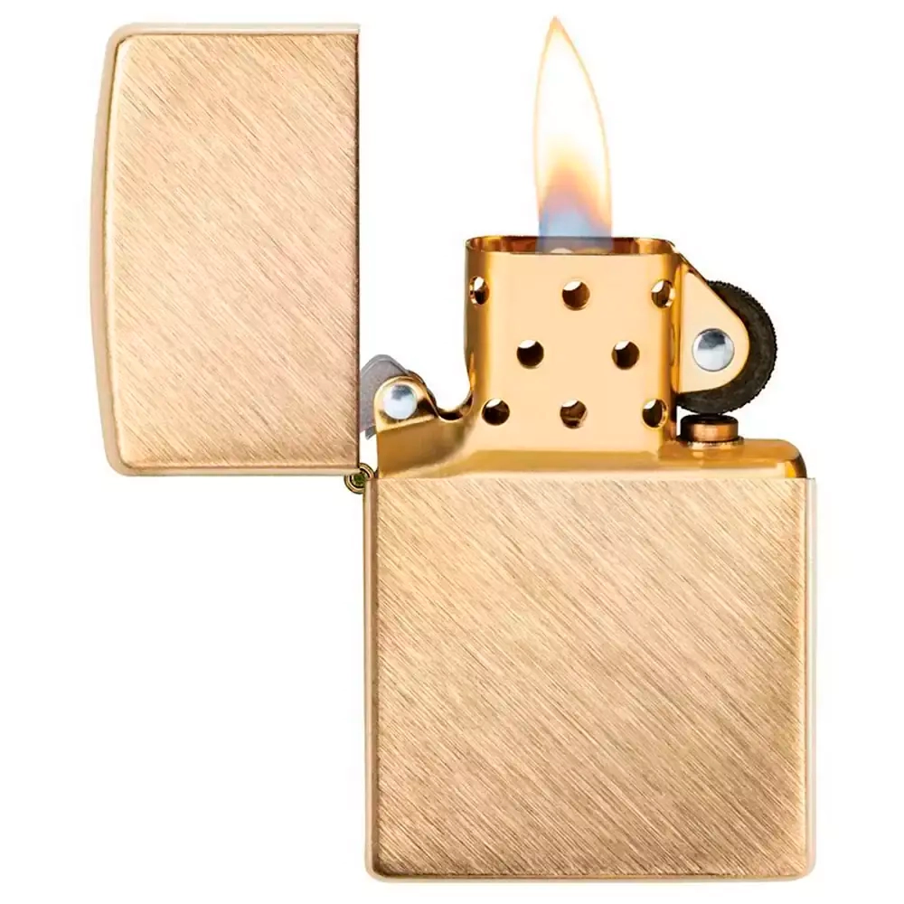 Зажигалка Zippo 29830 Классическая, Herringbone Sweep Brass
