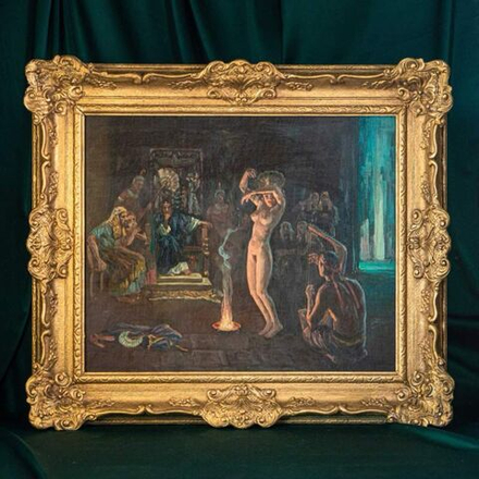 Винтажная картина «Танец наложницы»