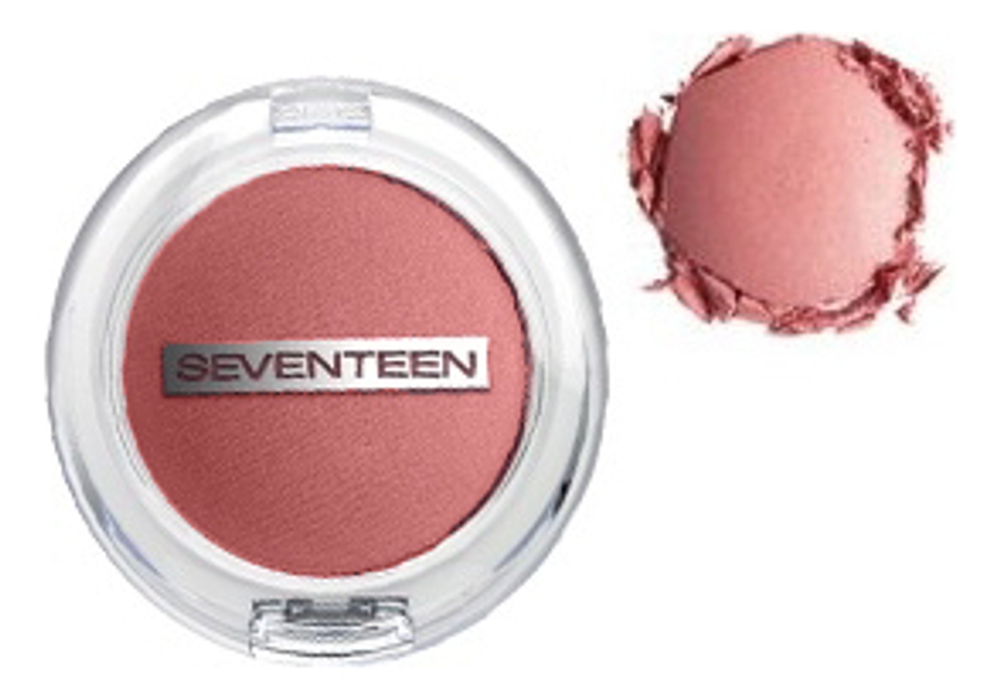 Seventeen Румяна для лица Pearl Blush Powder, компактные, перламутровые, тон №6, Абрикосовый, 7,5 гр