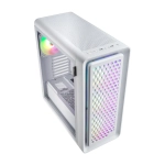 Компьютерный корпус FSP CUT593P(W), Без БП, 2xUSB3.0/Type-C, 4xFAN140 ARGB, Glass, White, E-ATX